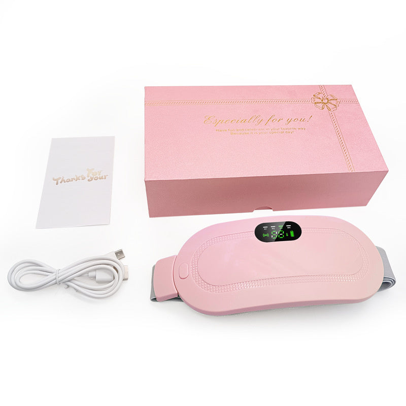Menstrual Heating Smart Pad Smart Warm Belt Relief Waist Pain Cramps Vibrating Abdominal Massager Electric Waist Belt Device