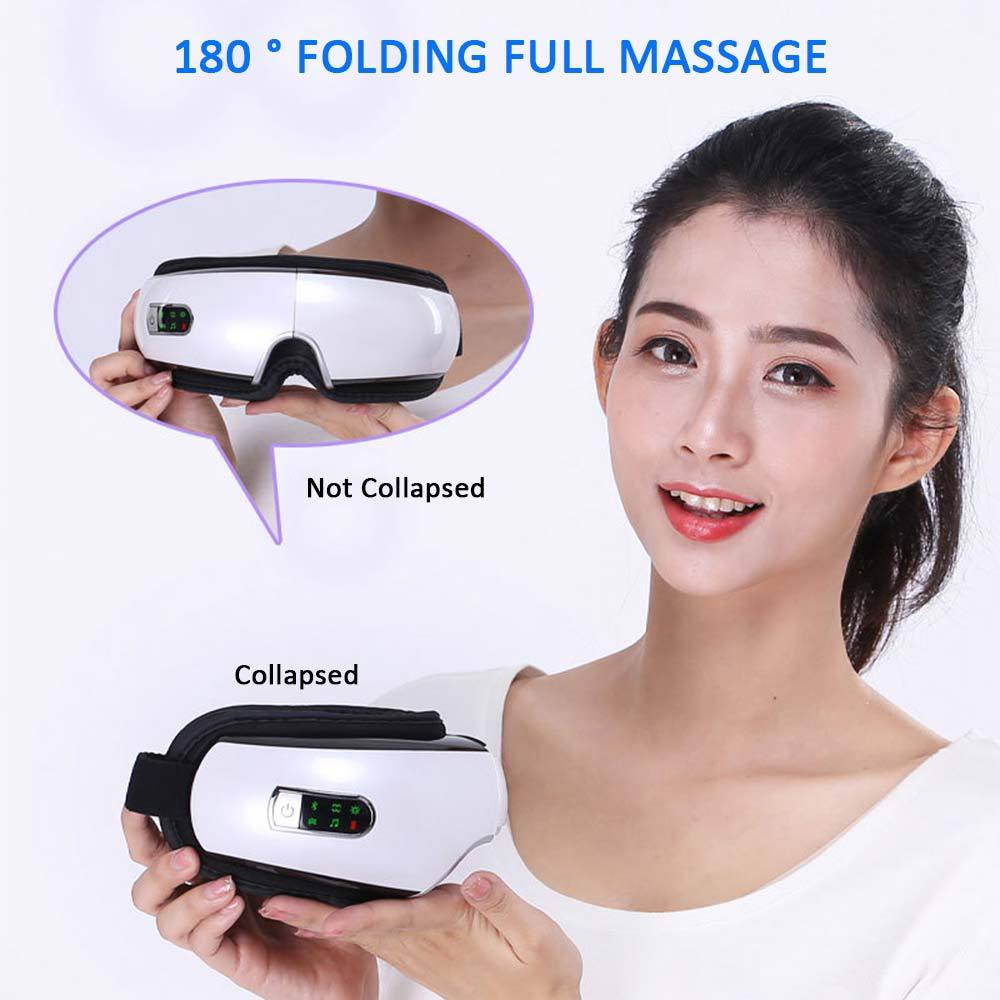 Smart Eye Massager: with Air Pressure, Vibration, Hot Compress, Music, Bluetooth, Eye Relax