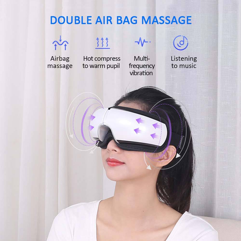 Smart Eye Massager: with Air Pressure, Vibration, Hot Compress, Music, Bluetooth, Eye Relax