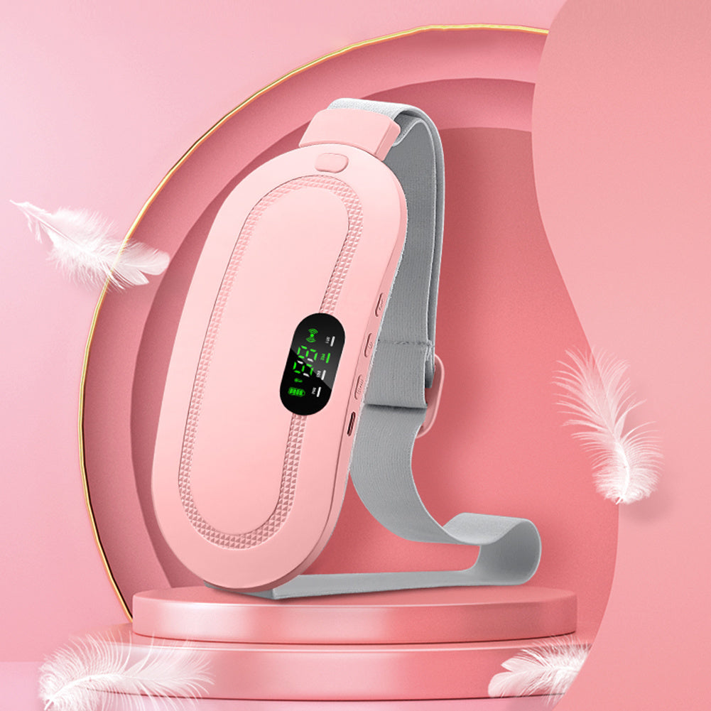 Menstrual Heating Smart Pad Smart Warm Belt Relief Waist Pain Cramps Vibrating Abdominal Massager Electric Waist Belt Device